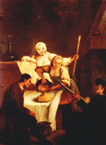 Pietro Longhi eternizou o prato no quadro ‘A Polenta’, em que uma mulher do povo derrama da panela uma massa dourada 