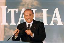 O primeiro-ministro Silvio Berlusconi