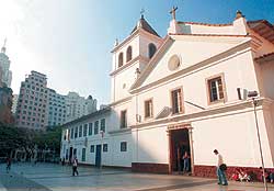 Fachada do P�tio do Col�gio fundado por Jos� de Anchieta e Manoel da N�brega, em 1554  Monica Zarattini/AE  1/6/1999