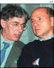 Umberto Bossi, na foto com Silvio Berlusconi