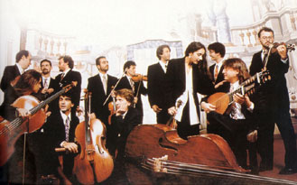 A Orquestra de C�mera Il Giardino Armonico est� no Latina 2001, em Curitiba