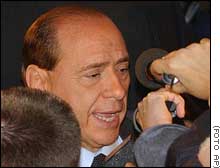 O premier Berlusconi irritou os sindicalistas com sua declaração