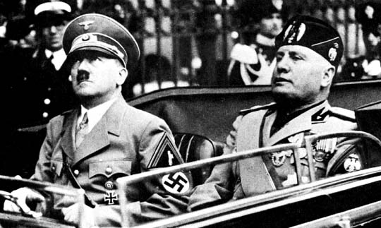 Adolf Hitler e Benito Mussolini