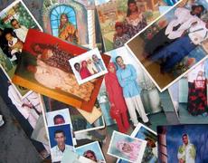 Fotos de somalis recuperadas ap�s naufr�gio de um barco em outubro de 2003, em �guas da It�lia